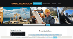 Desktop Screenshot of portalbudowlany.net