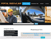 Tablet Screenshot of portalbudowlany.net